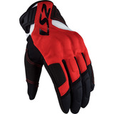 Guantes Moto Cortos Ls2 Corto Silva Pr Color Rojo/ Negro Talle M