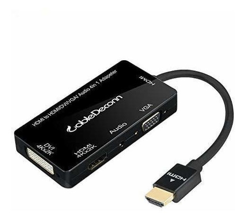 Adaptador Hdmi A Hdmi/dvi/vga Con Audio 4k