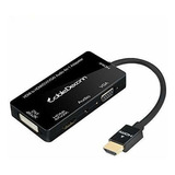 Cabledeconn Multipuerto 4-en-1 Hdmi A Hdmi Dvi Vga 4k Cable 