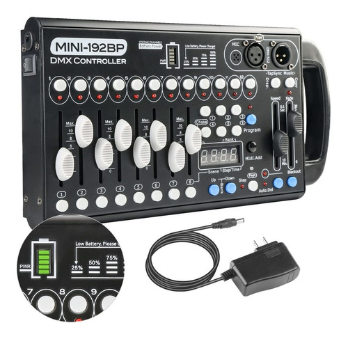 Batería Incorporada Ultrafina Portátil Dmx512 Consola 192ch