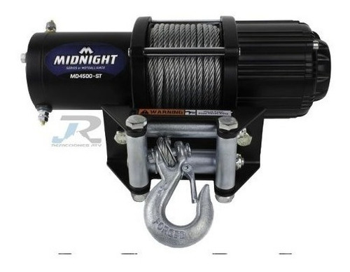 Winch Viper Midnight Cable Acero 4500lb Atv/utv Y Mas