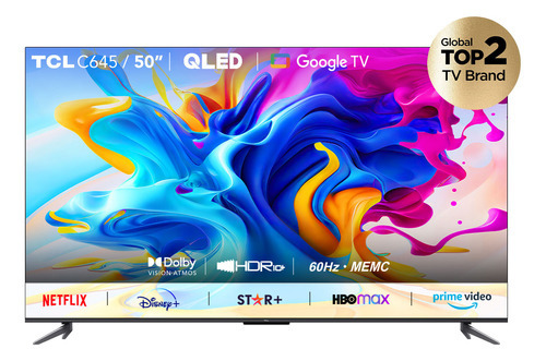 Smart Tv Led Tcl 50c645 Qled 50 4k Hdr Google Tv Cts