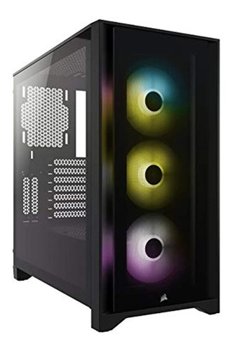 Estuche Para Pc Corsair Icue 4000x Rgb Mid-tower Atx Para Pc