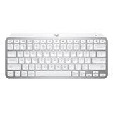 Mini Teclado Logitech Mx, Inalámbrico, Iluminado, Gris