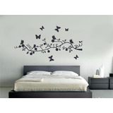 Vinilo Pared Rama Y Mariposas Wall Sticker