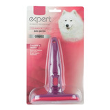 Deslanador Curvo Grande Acero Ergonómico P/ Perro Fancy Pets