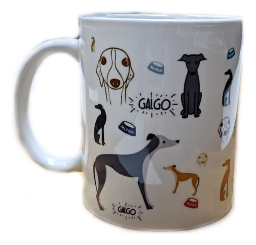 Taza Galgo Perro Ceramica Cafe Te Modelos Dibujo Animales