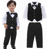 Conjunto Formal Traje Niño Bebé Fiesta Cumpleaños 9m A 4años