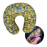 Almohada Cuello Relax Viaje Cervical Confort Niños Minions 