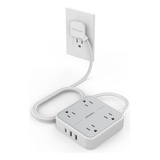 Convertidor Europeo A Americano Adaptador Cargador 3 Usb