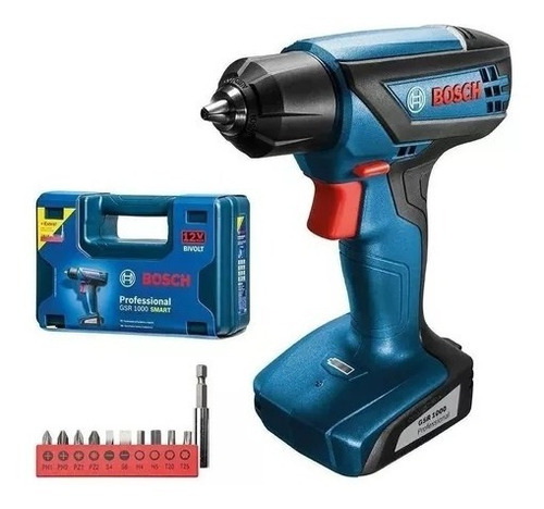 Taladro Inalámbrico De 6mm Bosch Gsr 1000 Smart 12v 220v