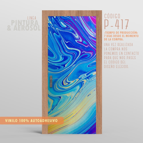 Vinilos Decorativos Para Puertas 80 Cm - Pintura & Aerosol