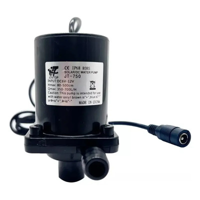 Bomba Riego Solar Sumergible Sube 5 Mts 700 L/h Negro