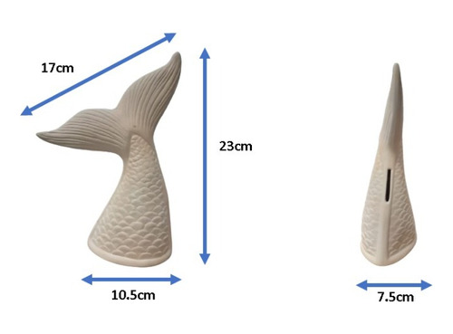 Alcancía Cola De Sirena 6 Pzs