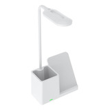 Lampara De Escritorio Led Con Luz Fria-calida Con Carga Usb