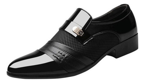 Zapatos Caballero Formales Casuales 0617 Negros Para Hombre