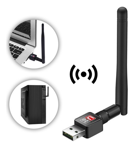 Adaptador Wifi Receptor Wireless 1200mbps Usb Pc E Notebook