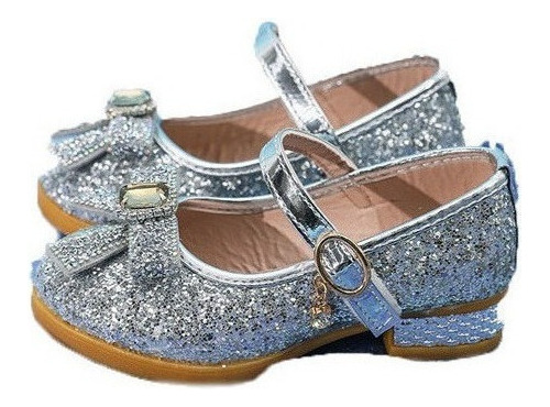 Talla 26-36 Bowknot Crystal Princesa Zapatos Para Niñas