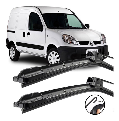 Palhetas Limpador De Parabrisa Silicone Renault Kangoo