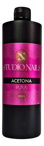 Acetona Pura Para Uñas, Gel, Acrílico, 500ml. Studio Nails