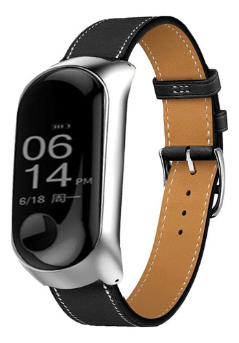 Pulsera De Cuero Para Xiaomi Mi Band 6 5 Y 4 Repuesto De C