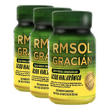 3 Frascos Rmsol Gracian Con Ácido Hialurónico - 30 Tabletas