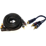 Kit 10 Cabos Rca 5 Metros E 10 Y 2m1f Som Automotivo Atacado