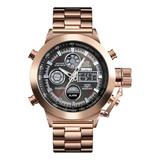 Relojes De Moda Impermeables Skmei Para Deportes Al Aire Lib Color De La Correa Rose Golden