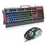 Combo Gamer K33 Teclado Y Mouse Retroiluminado Led Usb