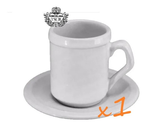 Taza Cafe Jarrito Americano Y Plato Porcelana Tsuji L 450