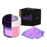 Pigmento Fosforescente Violeta Fluo Resina Brilla Oscuridad