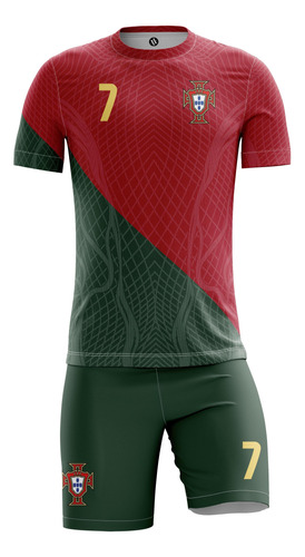 Camiseta Y Short Niño Portugal Ronaldo Cf-0745 Artemix