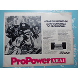 Propaganda Vintage. Akai Electric Pro Power Toca-discos