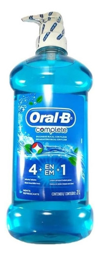 Enjuague Sin Alcohol Oral-b Complete Menta Refrescante 2 L