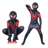 Disfraz De Spider-man Miles Morales Para Cosplay