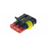 Conector 3 Vias Para Sensor De Ps10 Da Fueltech Desmontado.