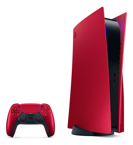 Cover Carcasa Consola Playstation 5 Ps5 Standard Volcanic Color Volcanic Red