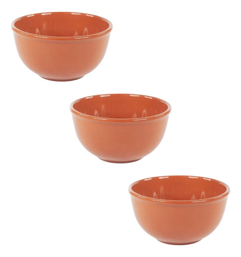 Set X 3 Bols 25 Cm Cazuela Esmaltada De Barro  Horno Bowls