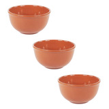 Set X 3 Bols 25 Cm Cazuela Esmaltada De Barro  Horno Bowls