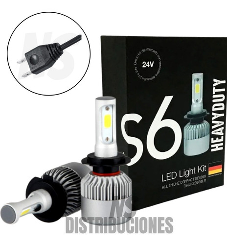 Kit Led Cree  S6 24v H11 H7 H4 H1   Camiones Micros 