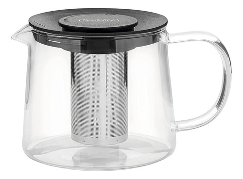 Bule Para Chá Em Vidro E Inox C/ Infusor 900ml Tramontina