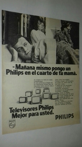 P87 Clipping Publicidad Televisores Philips Año 1971