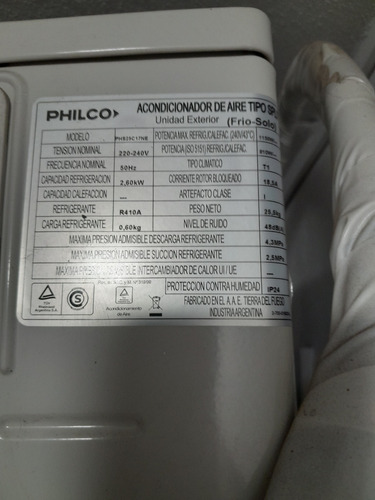 Aire Acondicionado Philco 2500 Frig Con Kit De Colocacion