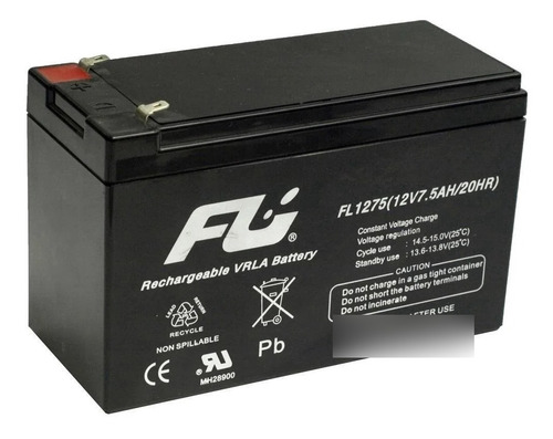 Batería Sellada 12v 7.5ah Recargable Fulibattery Ups Alarma 