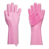 Par De Guantes Silicona Esponja Limpieza Cocina Mascotas 