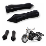 Puños Pico 22mm Negro Spike Moto Chopper Harley Vulcan