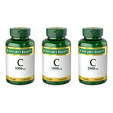 Combo X3 Natures Bounty Vitamina C 1000 Mg 100 Comprimidos Sabor Neutro