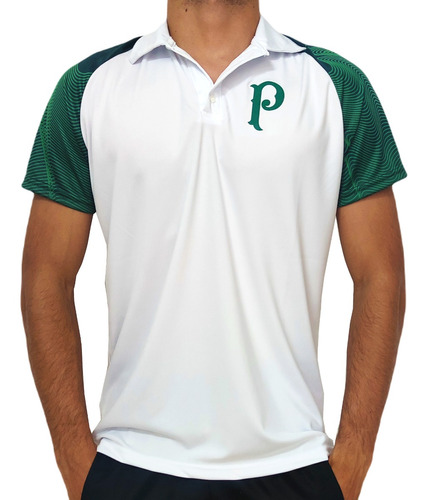 Camisa Palmeiras Polo Palestra Branca Oficial