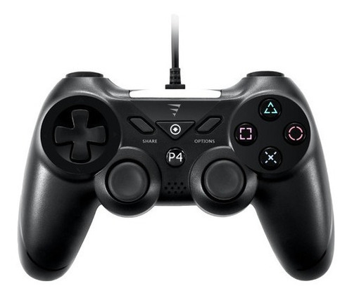 Control Alambrico Cx40 Voltedge Negro Para Ps3 Y Ps4