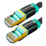 Cable De Red Ftp Cat 8 Flat 40 Gbps 2000 Mhz Samzhe 3 Metros